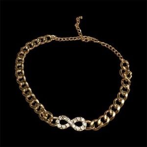 Gold Infinity‎ Chain Necklace